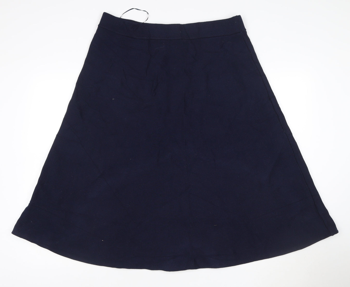 Roman Women Blue A-Line Knee Length Polyester Skirt Size 18