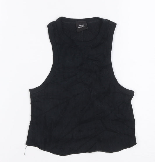 Prewornwholesale purple cropped slim fit active T-shirt with short sleeves and a high neckline.