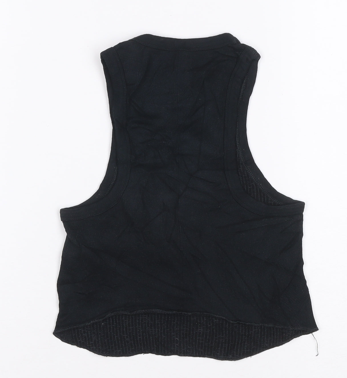 Urban Outfitters Women's Black Cropped Tank Top Size S