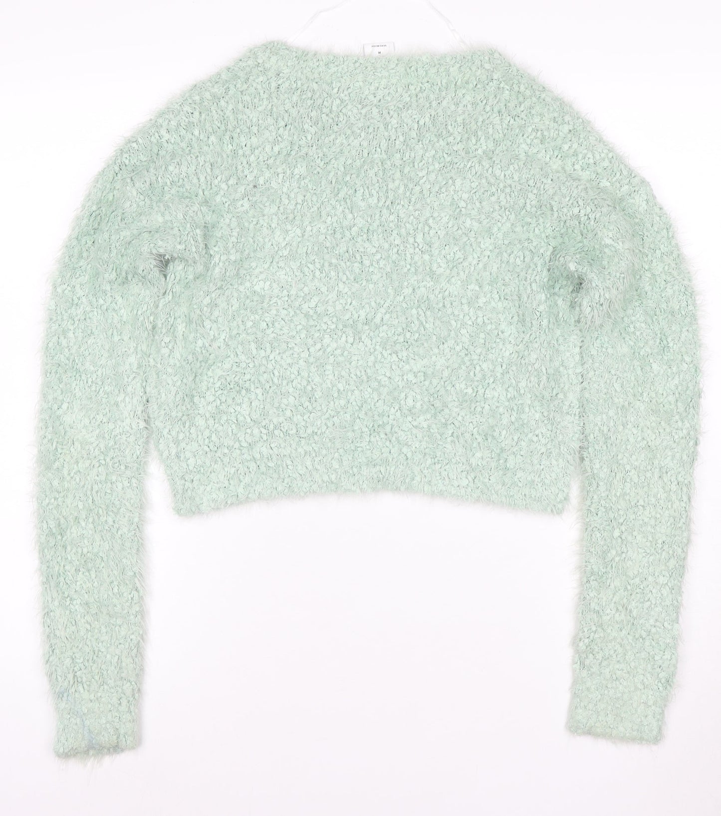 Vero Moda Women's Green Fluffy Knit Pullover Jumper Size M