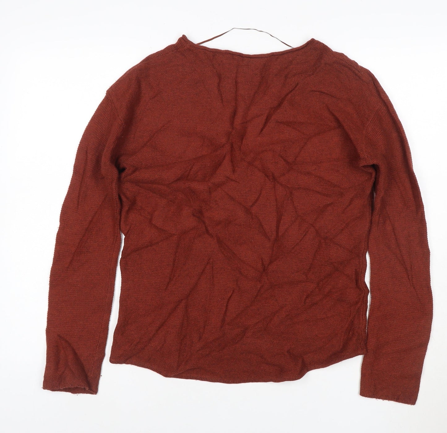 Seasalt Cornwall Women’s Brown Wool Knit Jumper Size 14