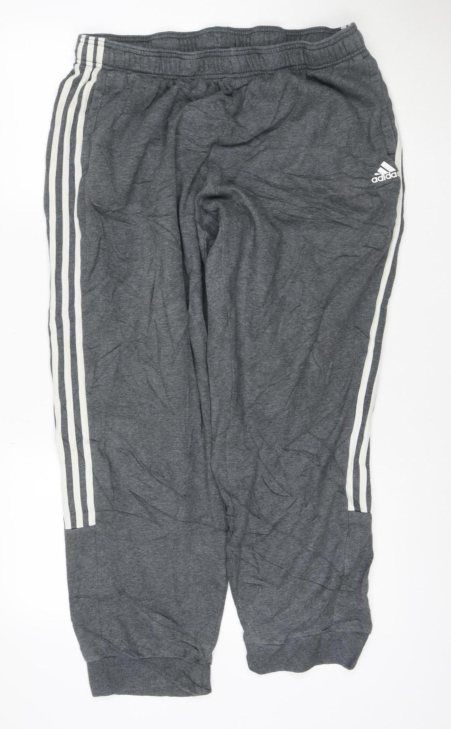 adidas Men Grey 2XL Jogger Sweatpants French Terry Tapered Fit