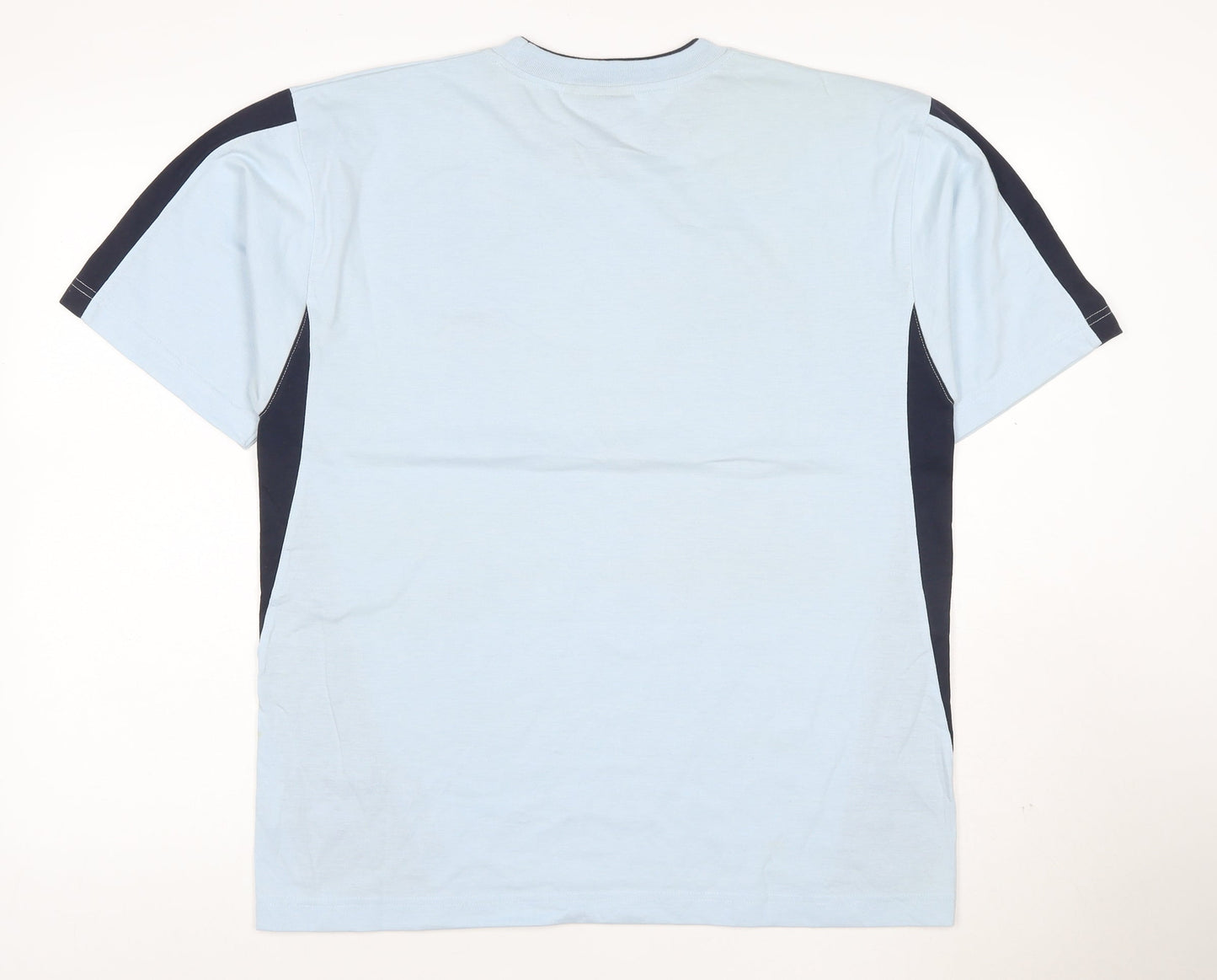 Slazenger Men's Blue Colourblock Crew Neck Short Sleeve T-Shirt M