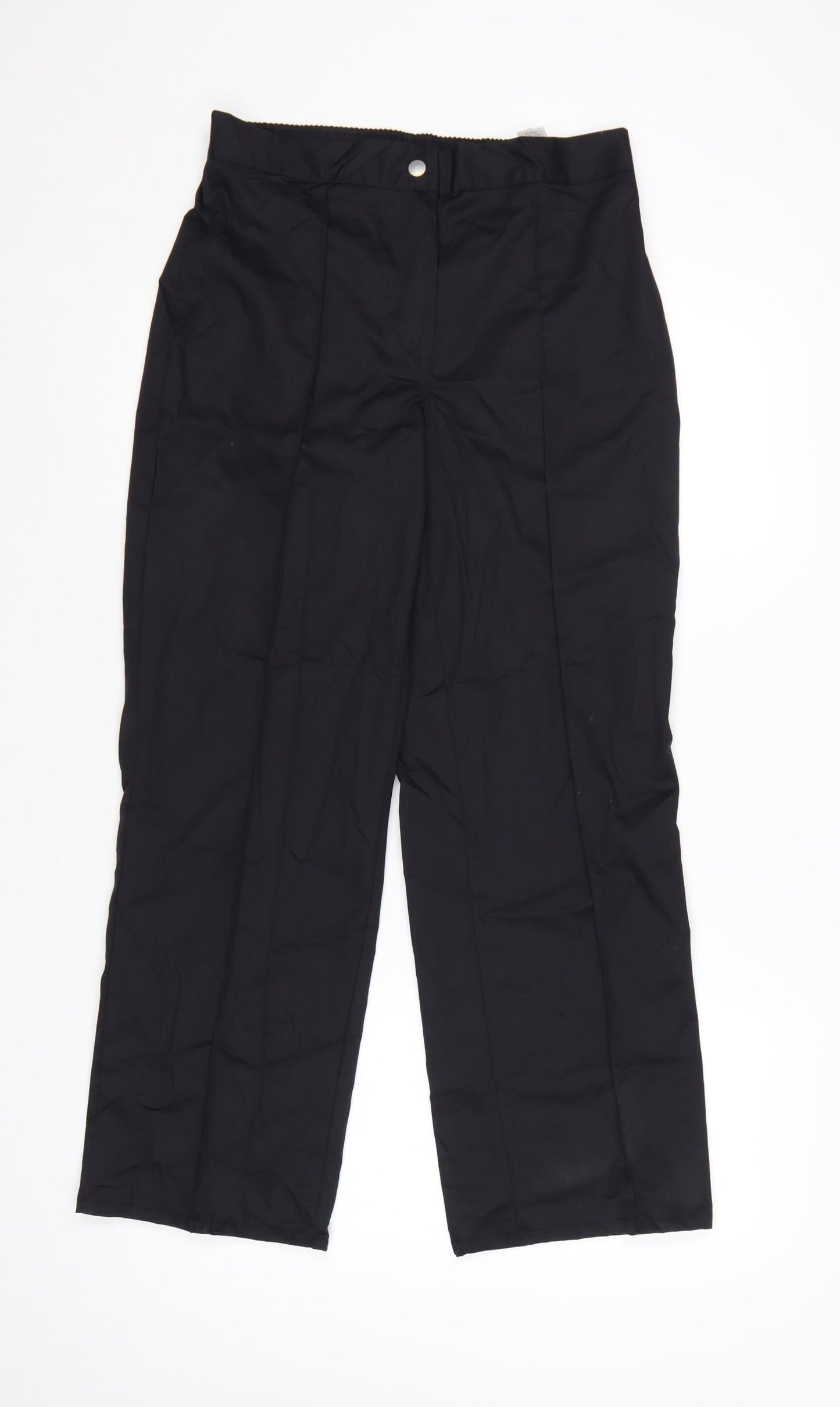 Alexandra Womens Black Trousers UK 10 Regular Polyester Cotton Workwear