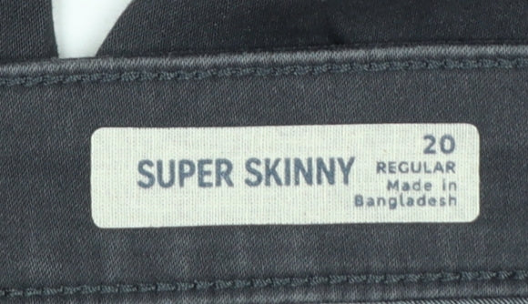 Marks and Spencer Women Black Size 20 Super Skinny Jeans