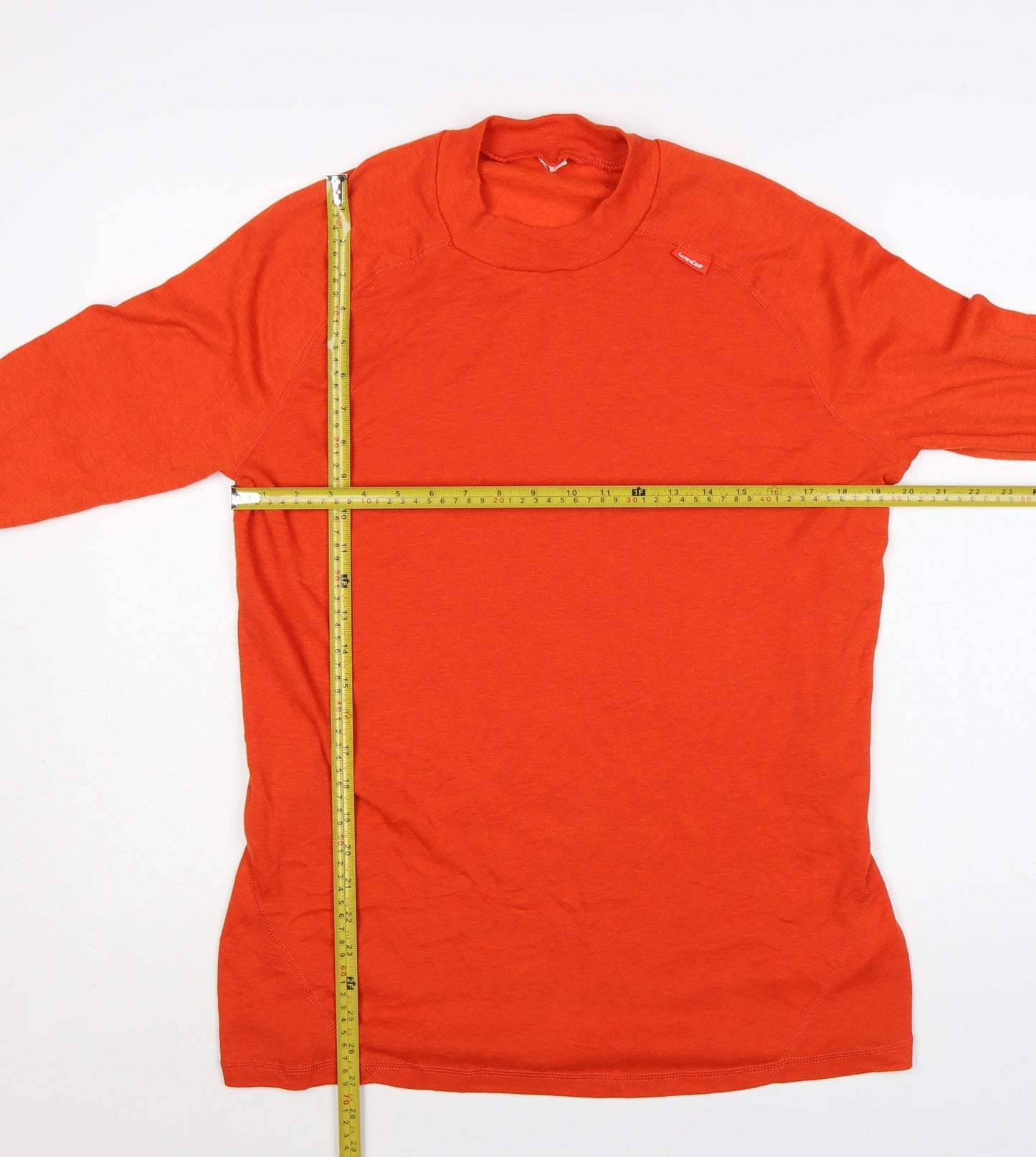 Quechua Men's Orange Long Sleeve Hiking T-Shirt XL
