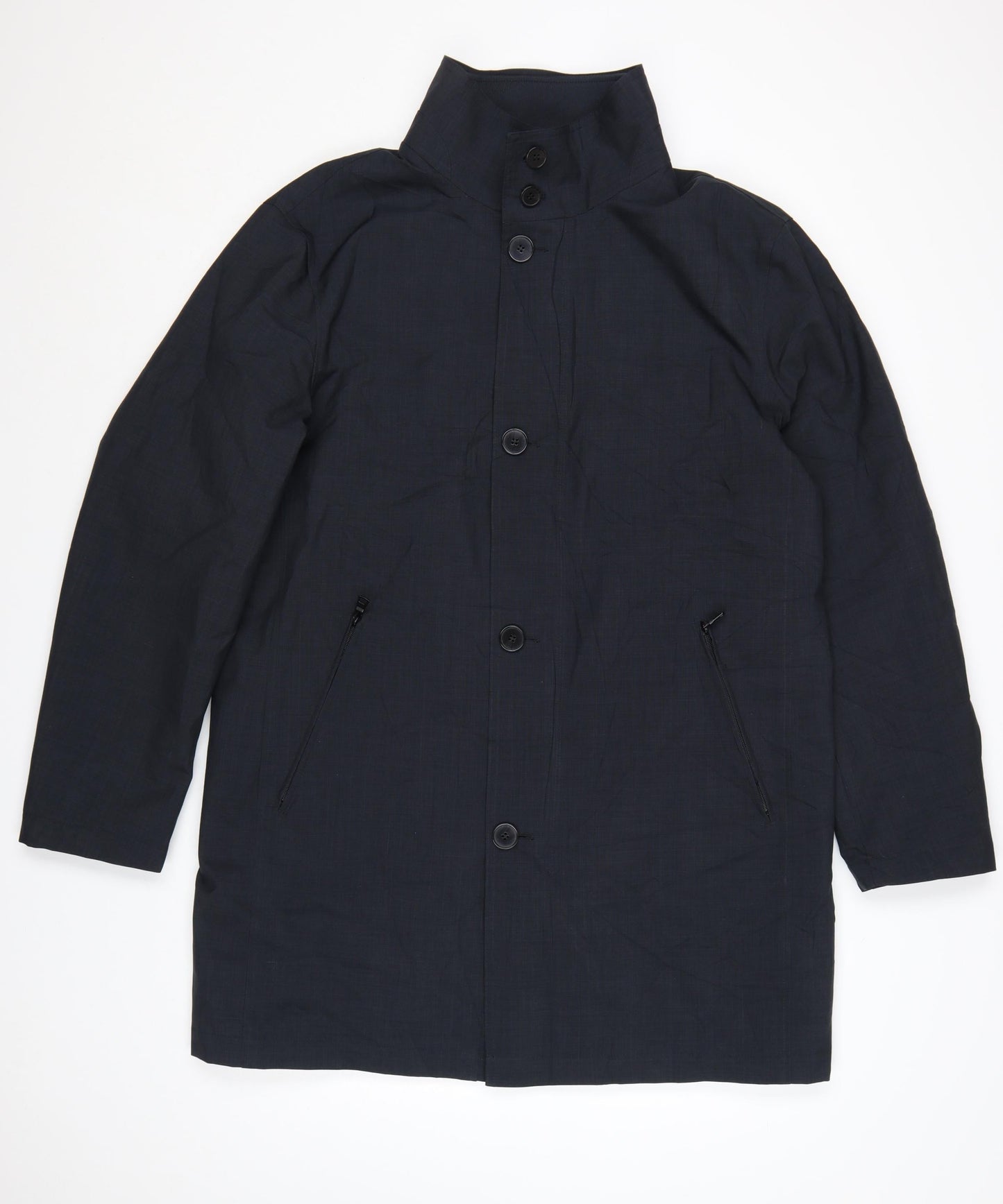 Marks and Spencer Autograph Men's Black XL Button Rain Coat