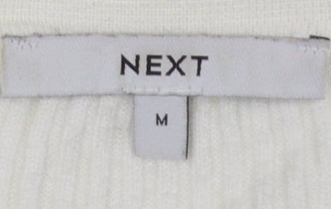 NEXT Women’s Ivory Collared Knit Pullover Jumper Size 14