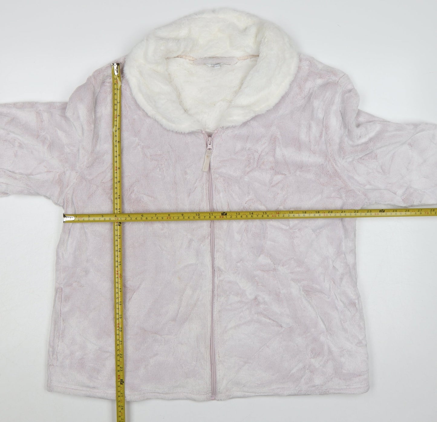 Debenhams Women Pink Fleece Zip Robe Plus Size 20-22