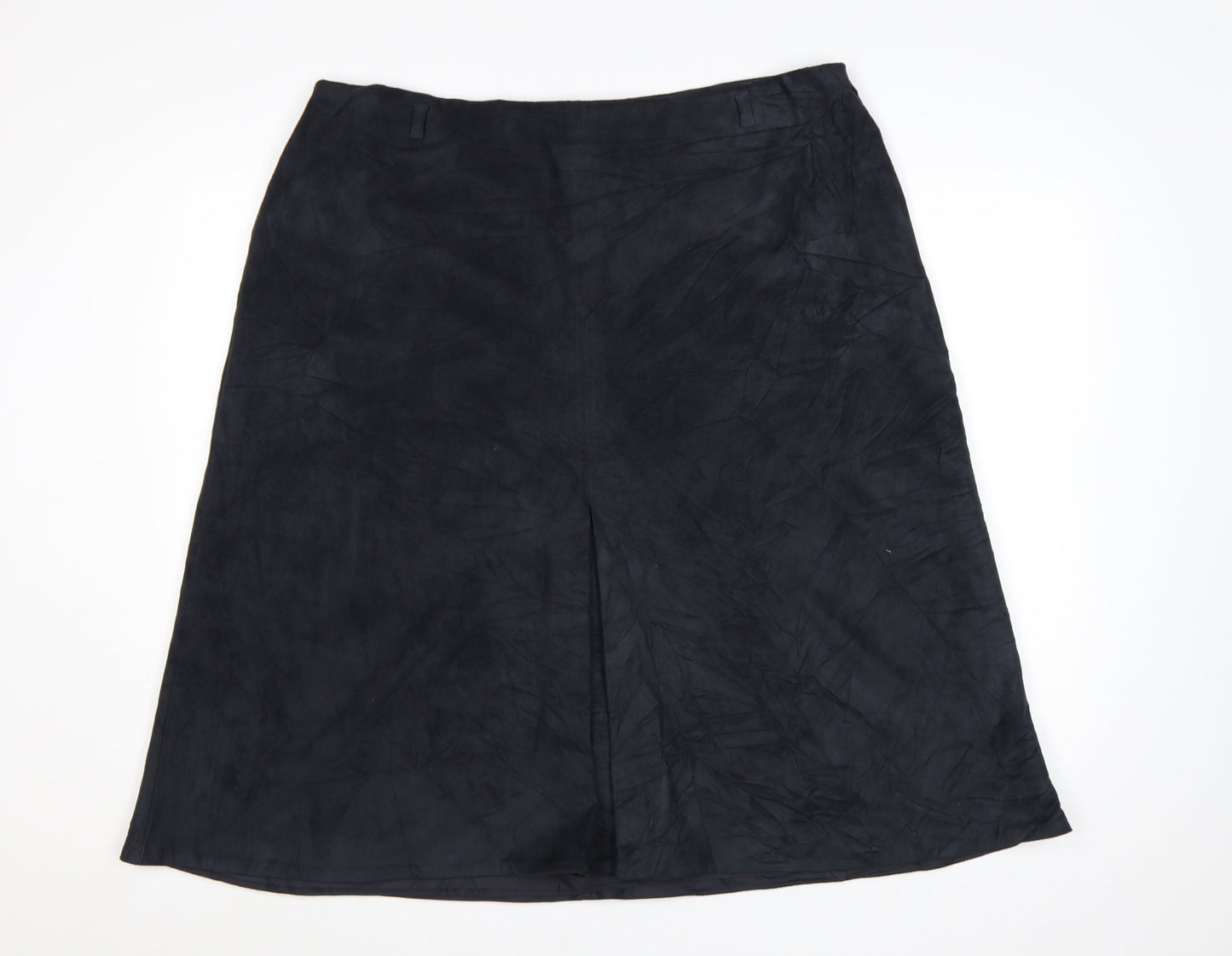 Marks and Spencer Womens Black A-Line Midi Skirt Size 20
