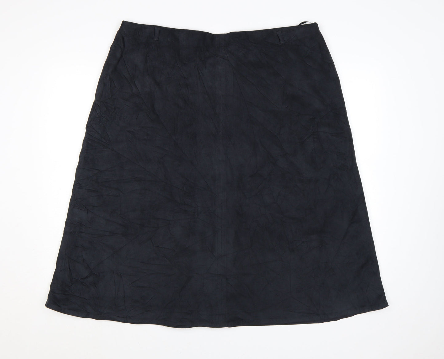 Marks and Spencer Womens Black A-Line Midi Skirt Size 20
