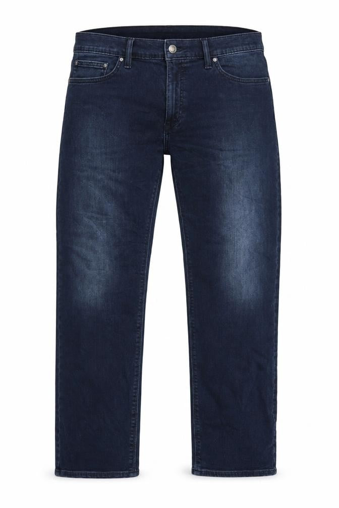 Marks & Spencer Men's Blue Straight Fit Jeans 40L Cotton Denim