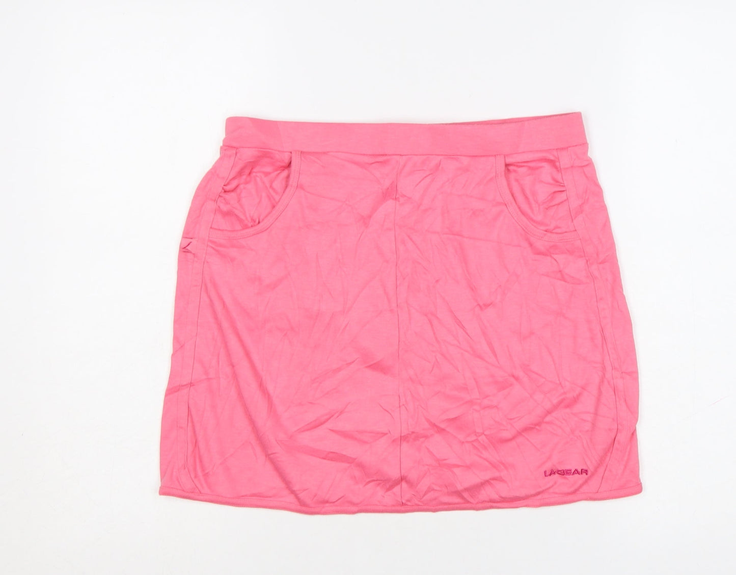 LA Gear Womens Pink Size 12 Jersey Short Stretch Skirt