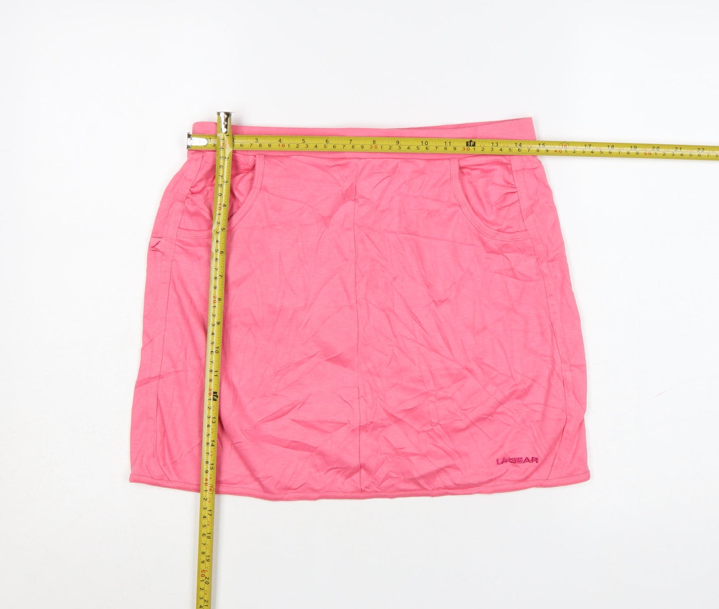 LA Gear Womens Pink Size 12 Jersey Short Stretch Skirt
