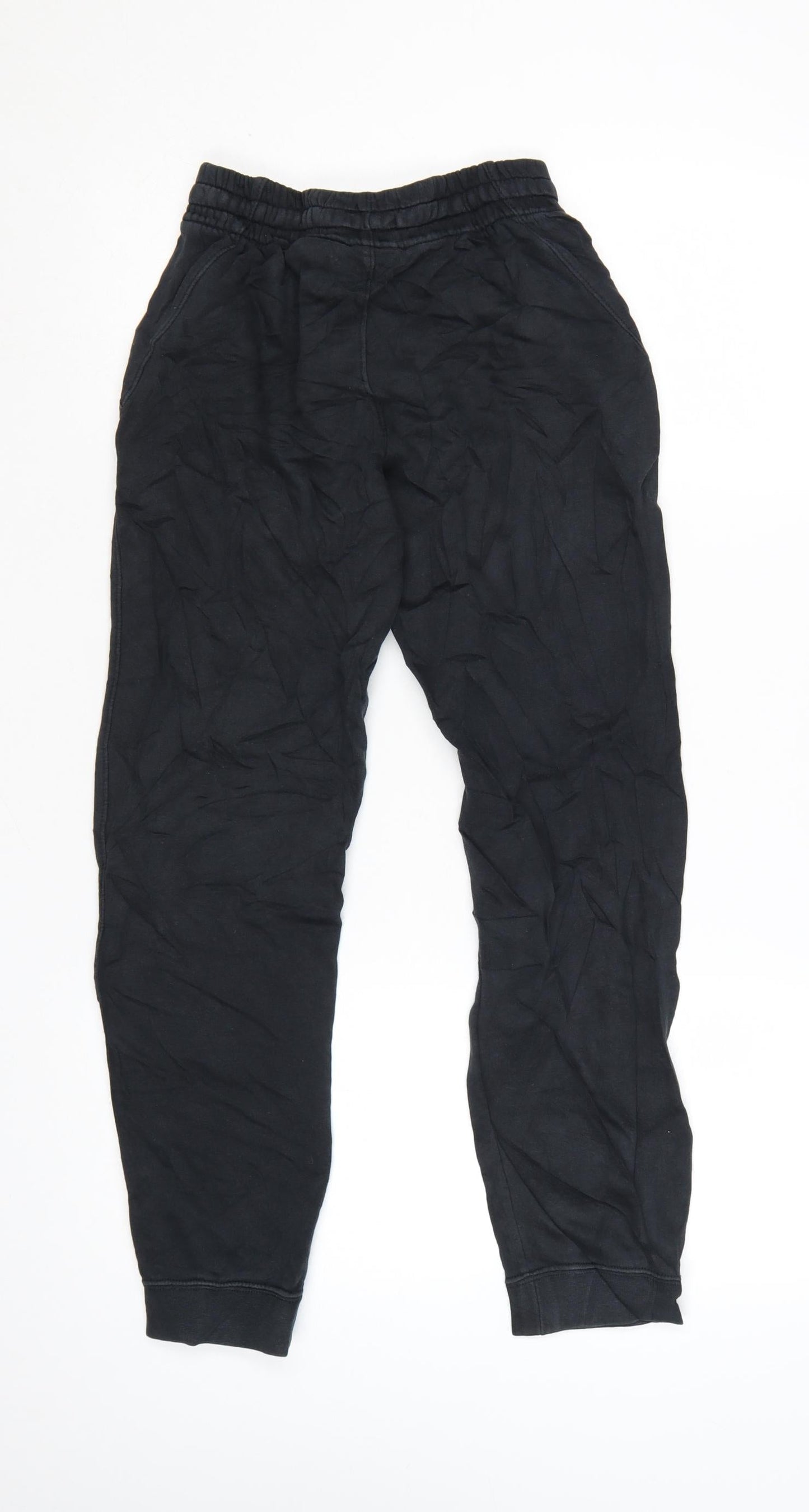 Nike Boys Black Jogger Trousers L 147-158cm Cotton Blend Sweatpants