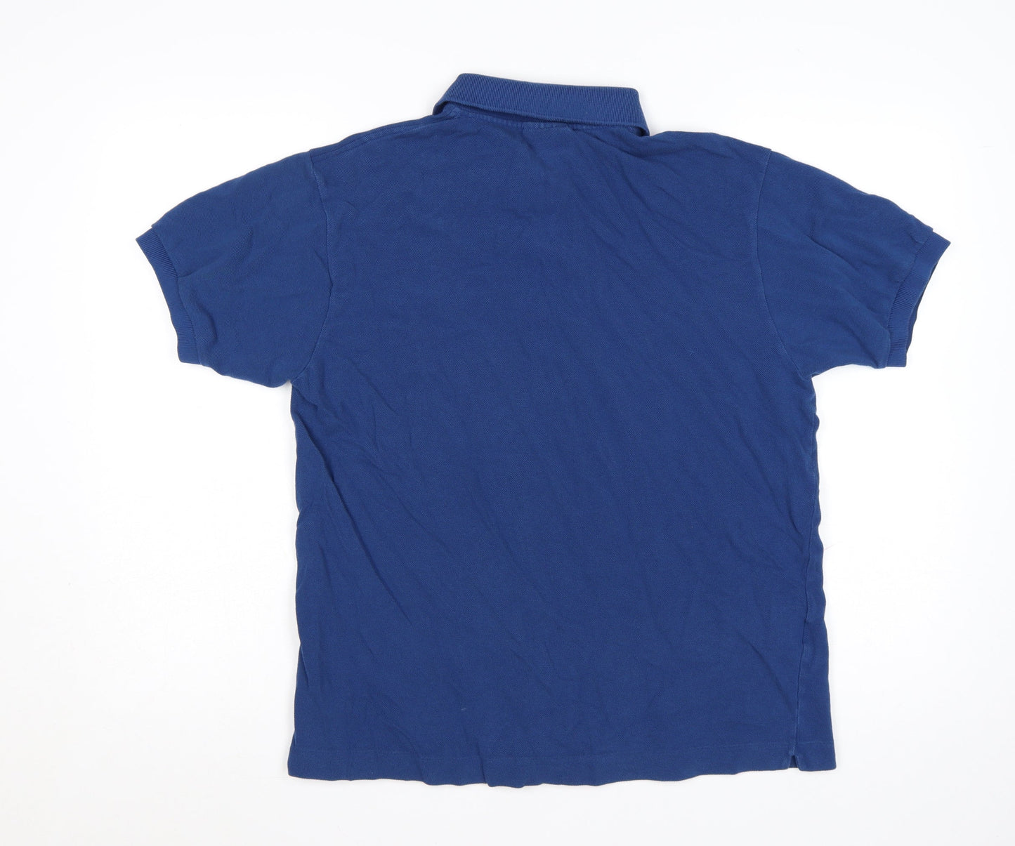 Lacoste Men's Blue Cotton Polo Shirt Size L Classic Fit
