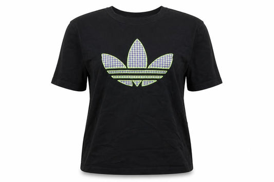 adidas Women’s Black XL Relaxed Fit Logo Cotton T-Shirt