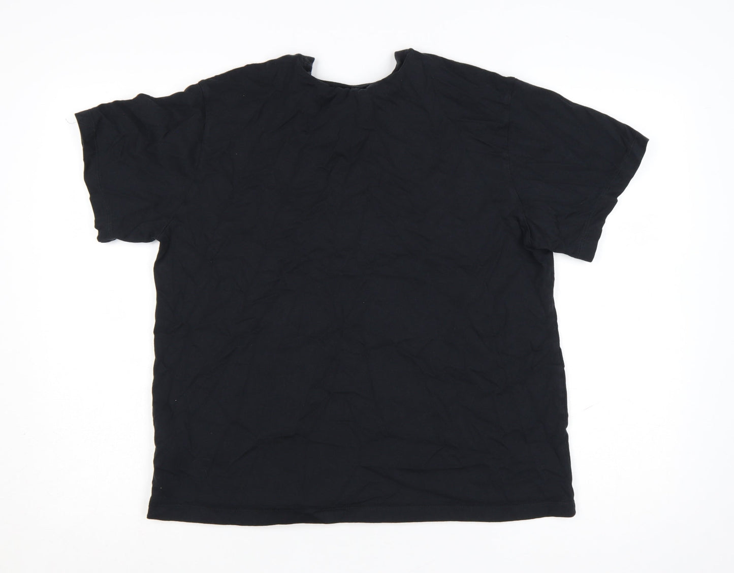 adidas Women’s Black XL Relaxed Fit Logo Cotton T-Shirt