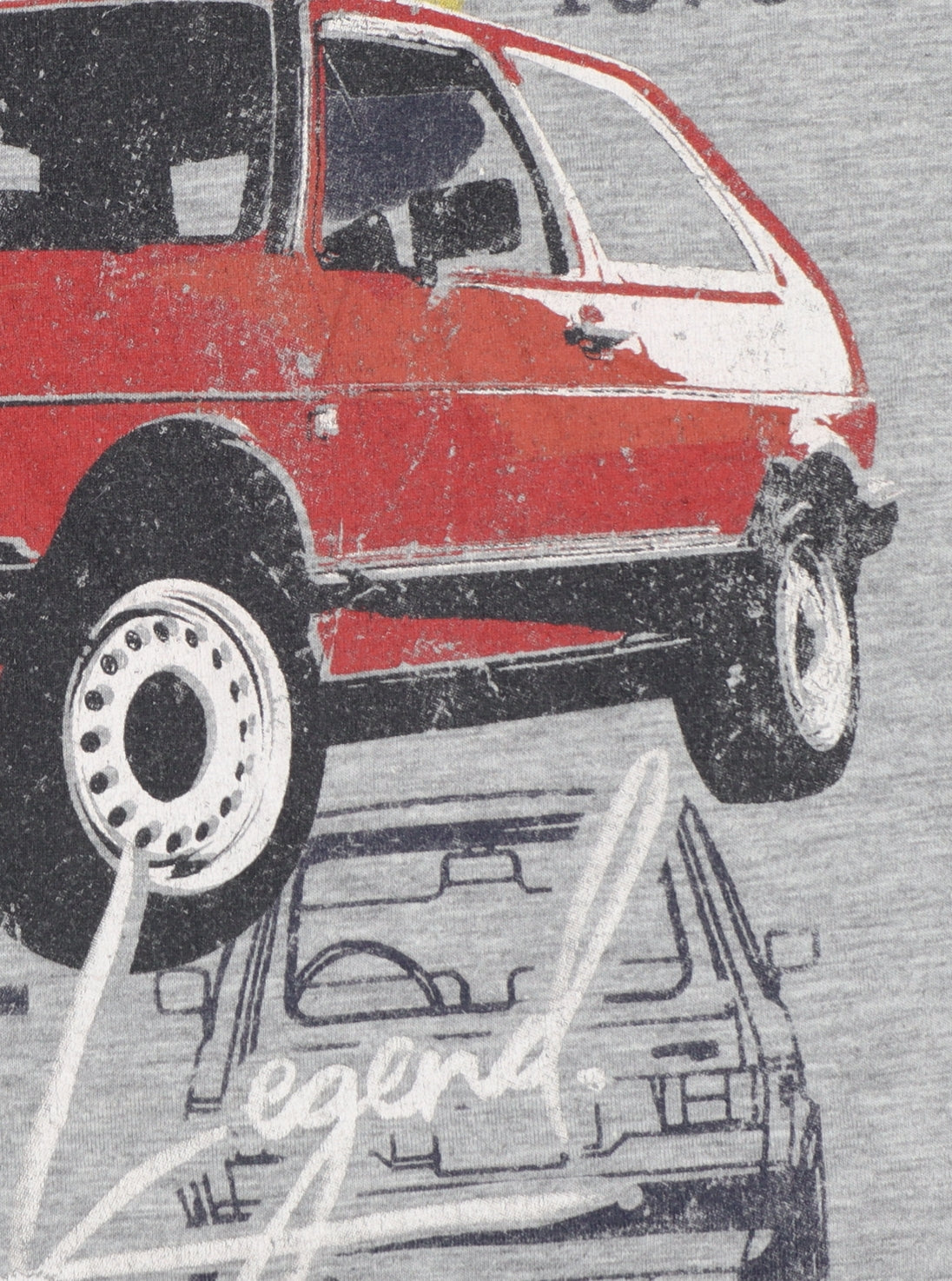 Volkswagen Men's Grey XL Graphic GTI Golf Retro Car T-Shirt