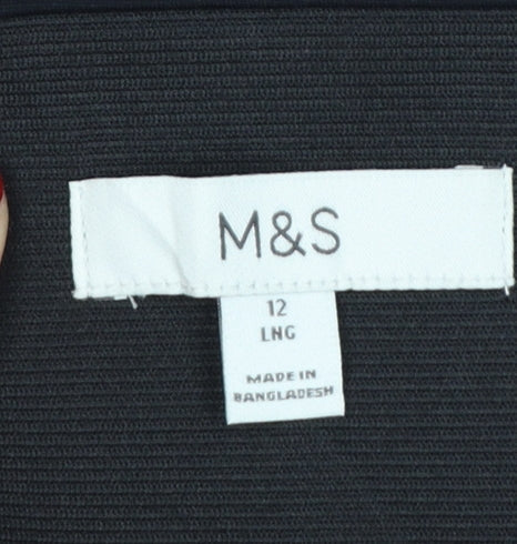 Marks and Spencer Women’s Black Size 12 Long Stretch Leggings