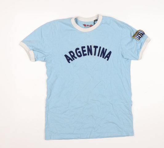 Superdry Men’s Blue Argentina Retro Graphic T-Shirt XS
