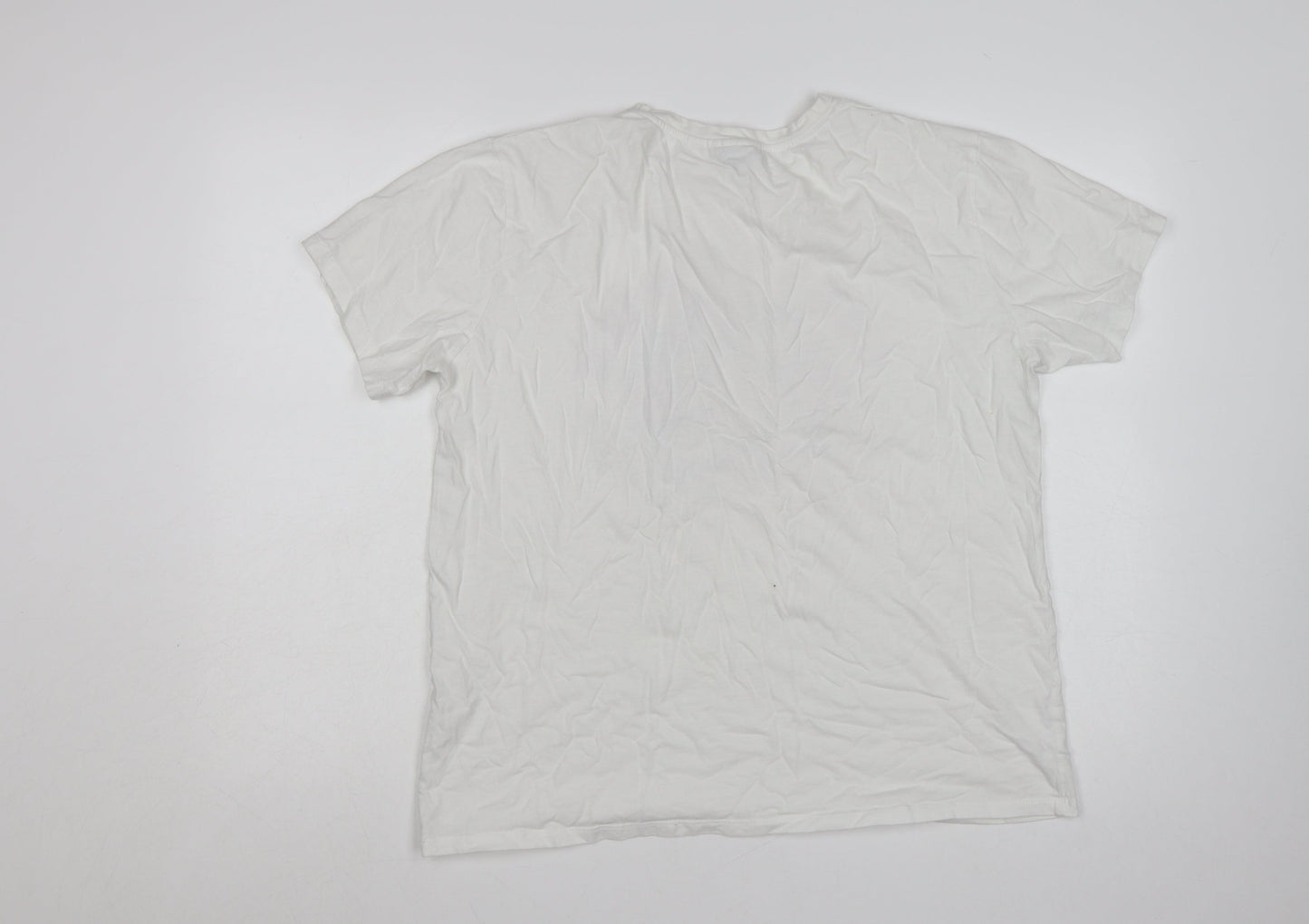 Atmosphere Womens White Guns N' Roses Band T-Shirt Size 16 Cotton