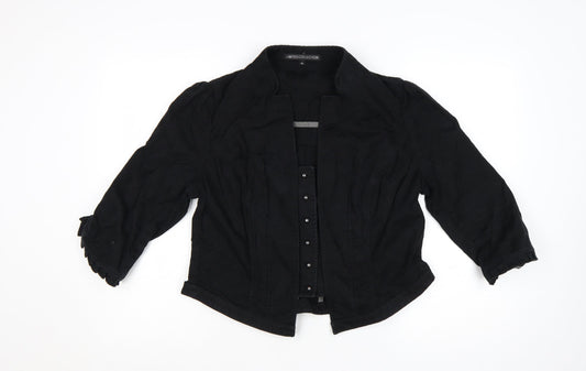 Marks and Spencer Women’s Black Cotton Jacket Size 18 Classic Style