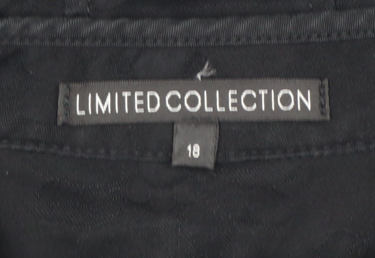 Marks and Spencer Women’s Black Cotton Jacket Size 18 Classic Style