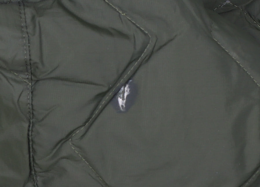 Marks and Spencer Women’s Green Long Quilted Puffer Coat Size 12