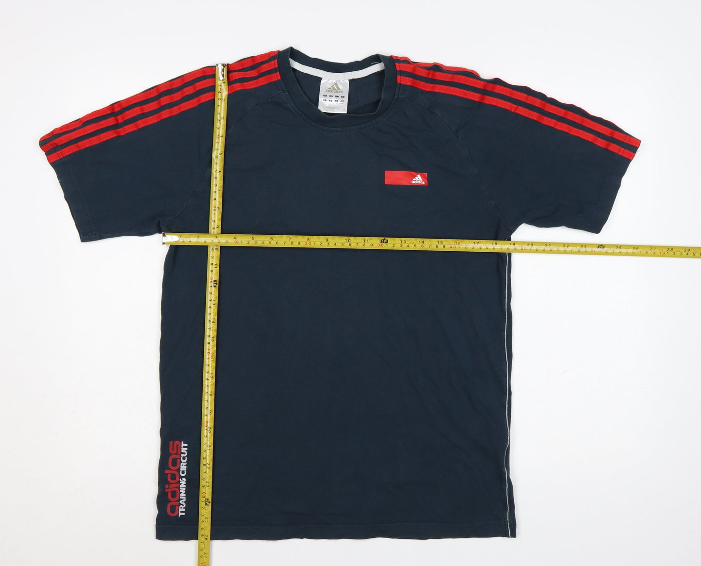 Adidas Men's Navy Blue Short Sleeve Crew Neck Cotton T-Shirt M