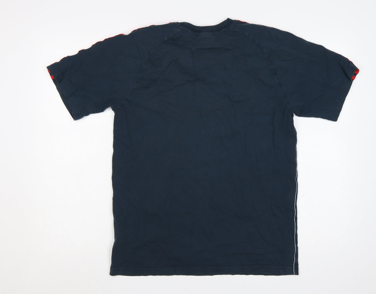 Adidas Men's Navy Blue Short Sleeve Crew Neck Cotton T-Shirt M