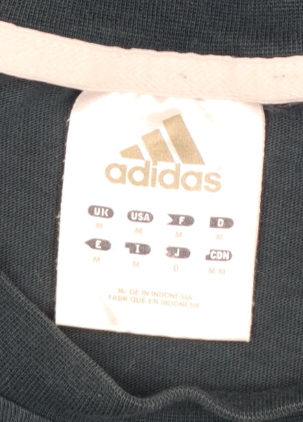 Adidas Men's Navy Blue Short Sleeve Crew Neck Cotton T-Shirt M