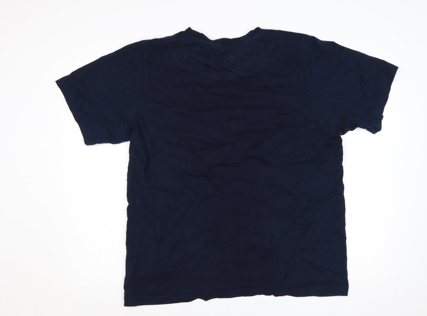 Pretty Green Men's Navy Blue Paisley Graphic T-Shirt XXL Cotton