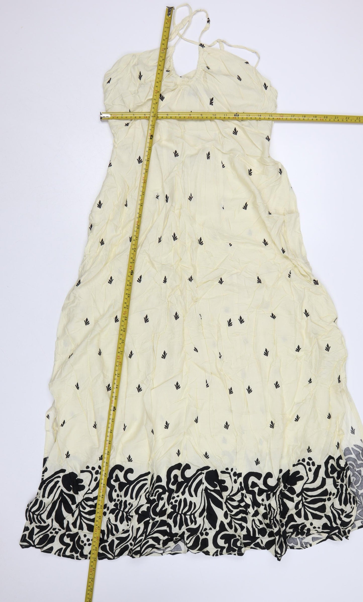 Marks and Spencer Women’s Ivory Maxi Dress Size 12 Sleeveless Boho Summer