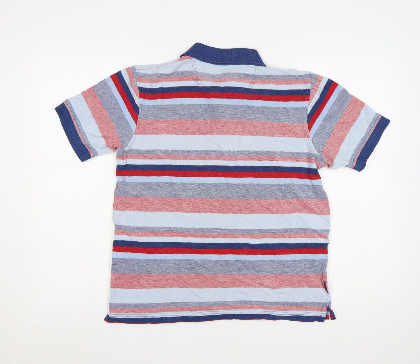 Cotton Traders Men's Multicoloured Striped Polo Shirt Size S