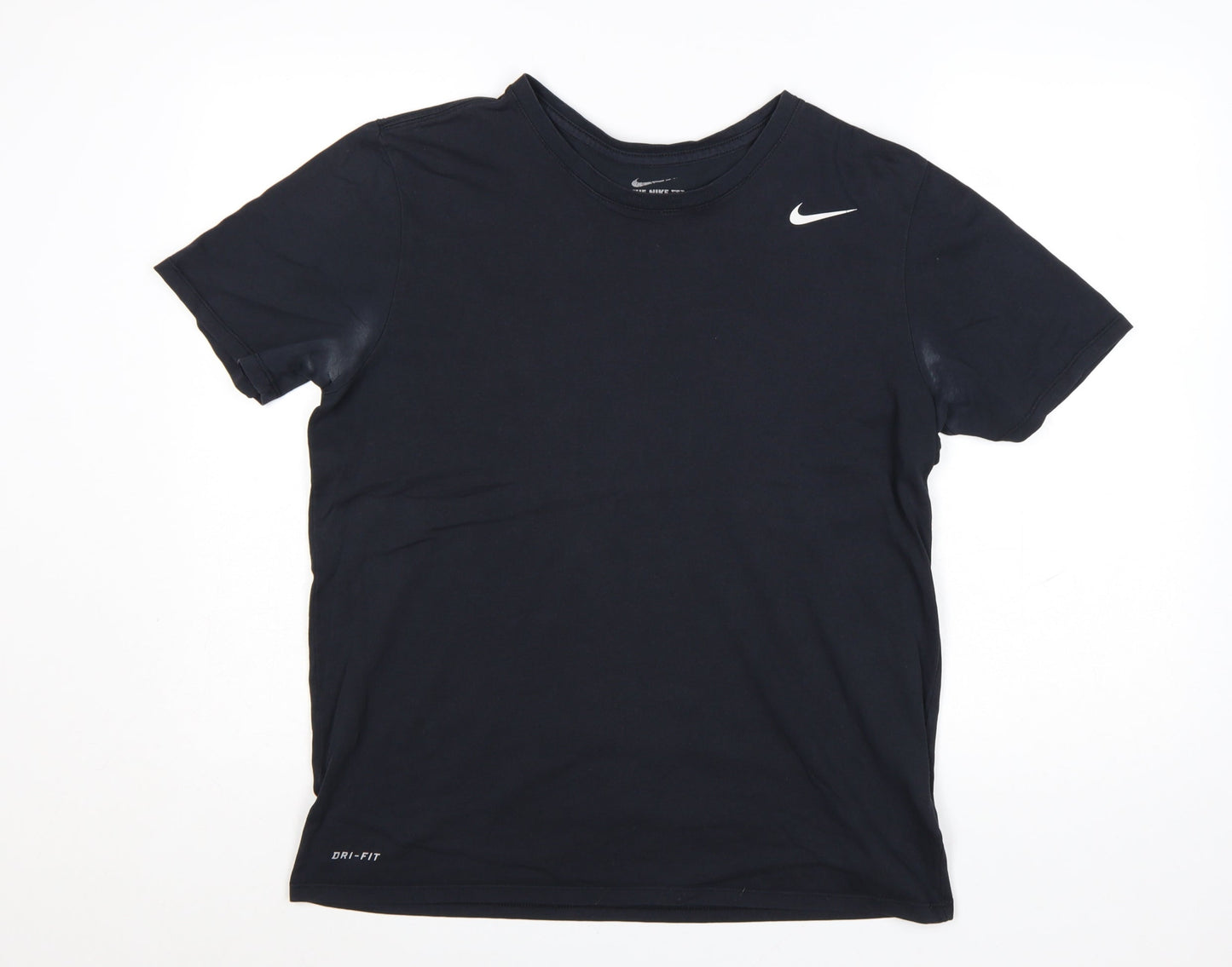 Nike Men's Black Dri-FIT Athletic Fit Crew Neck T-Shirt Size L