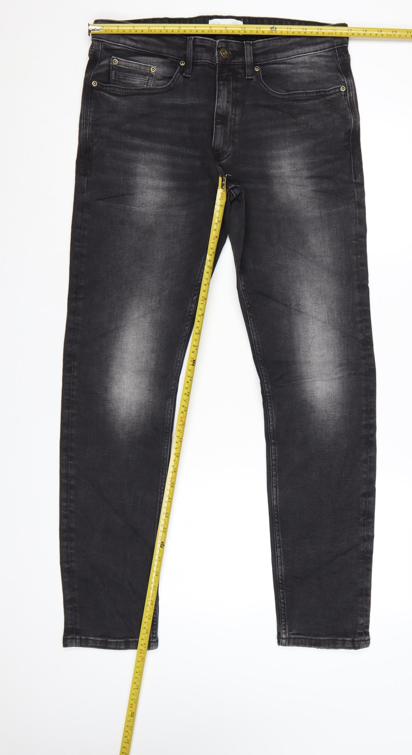 Marks and Spencer Men's Black Slim Fit Denim Jeans 32W 31L
