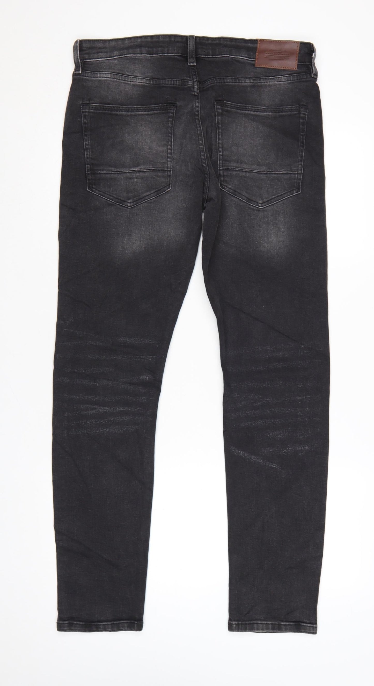 Marks and Spencer Men's Black Slim Fit Denim Jeans 32W 31L