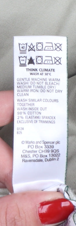 Marks and Spencer Men's Beige Slim Fit Chino Trousers 34W 31L
