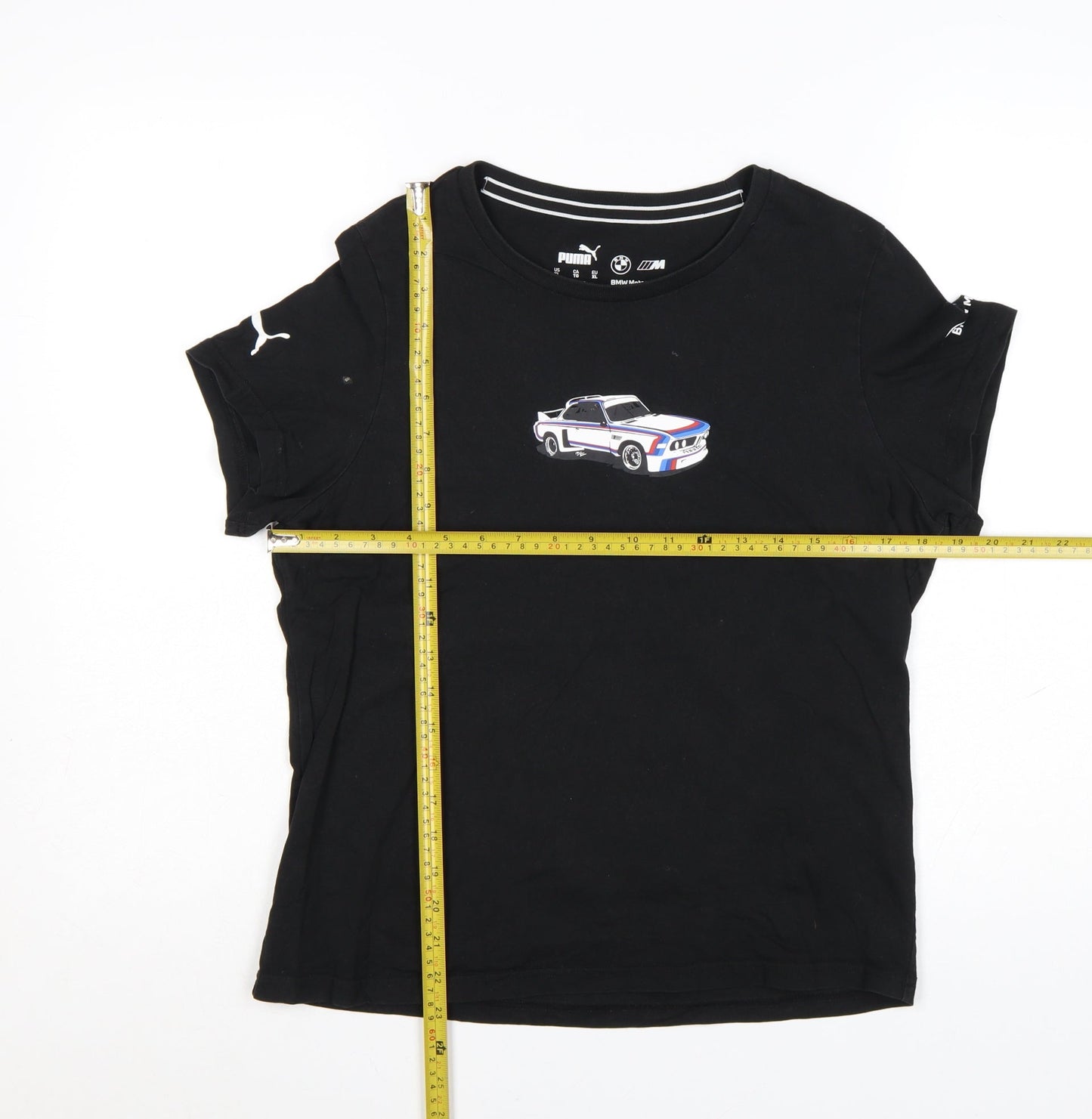 Puma BMW Motorsport Women's Black XL Crew Neck T-Shirt