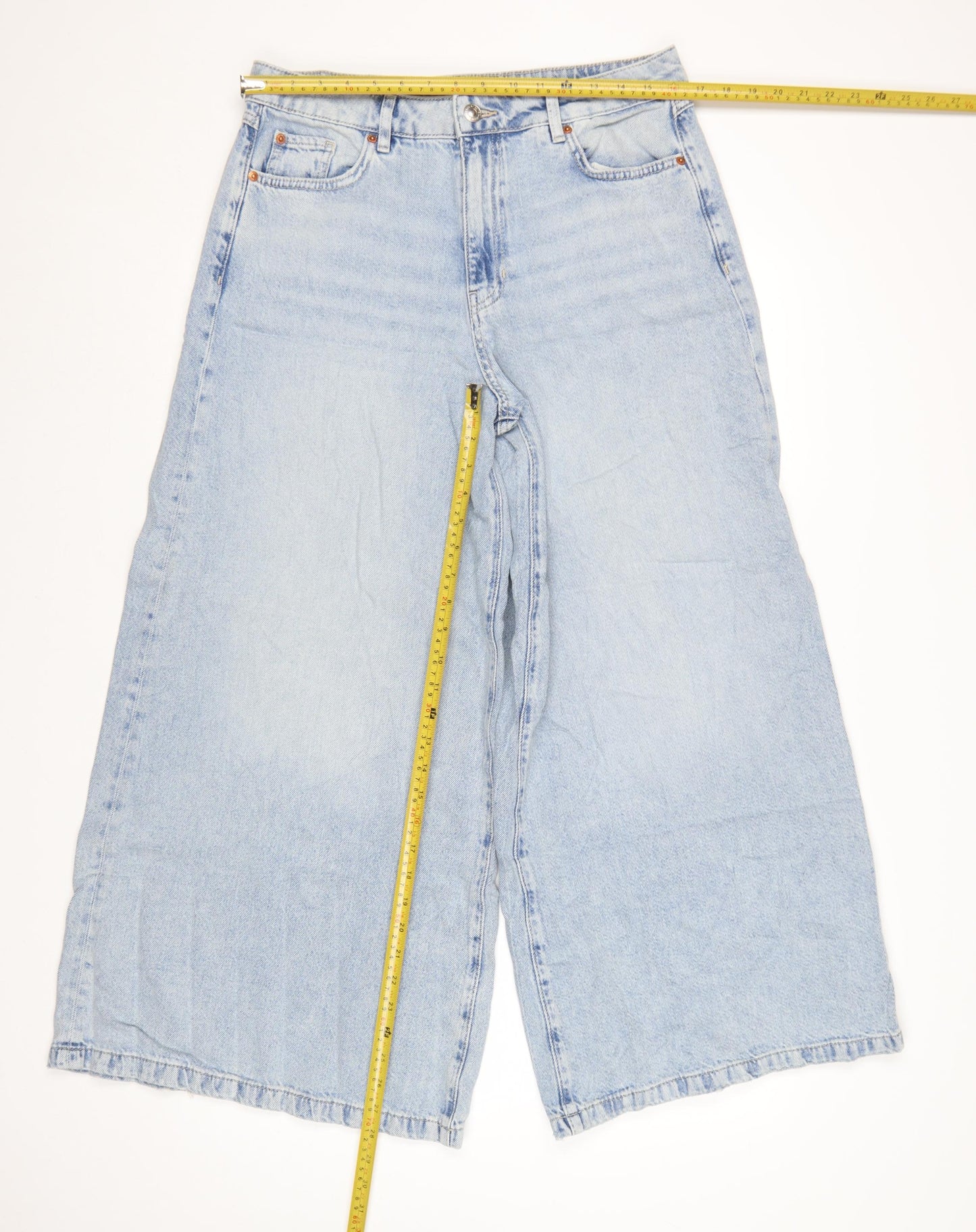 Marks and Spencer Women’s Blue Wide-Leg Jeans Size 14