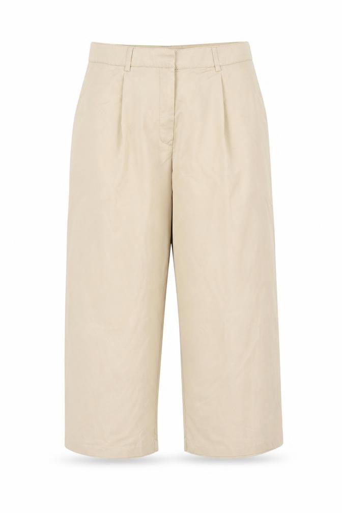 Marks and Spencer Women Beige Chino Trousers Size 18 Short