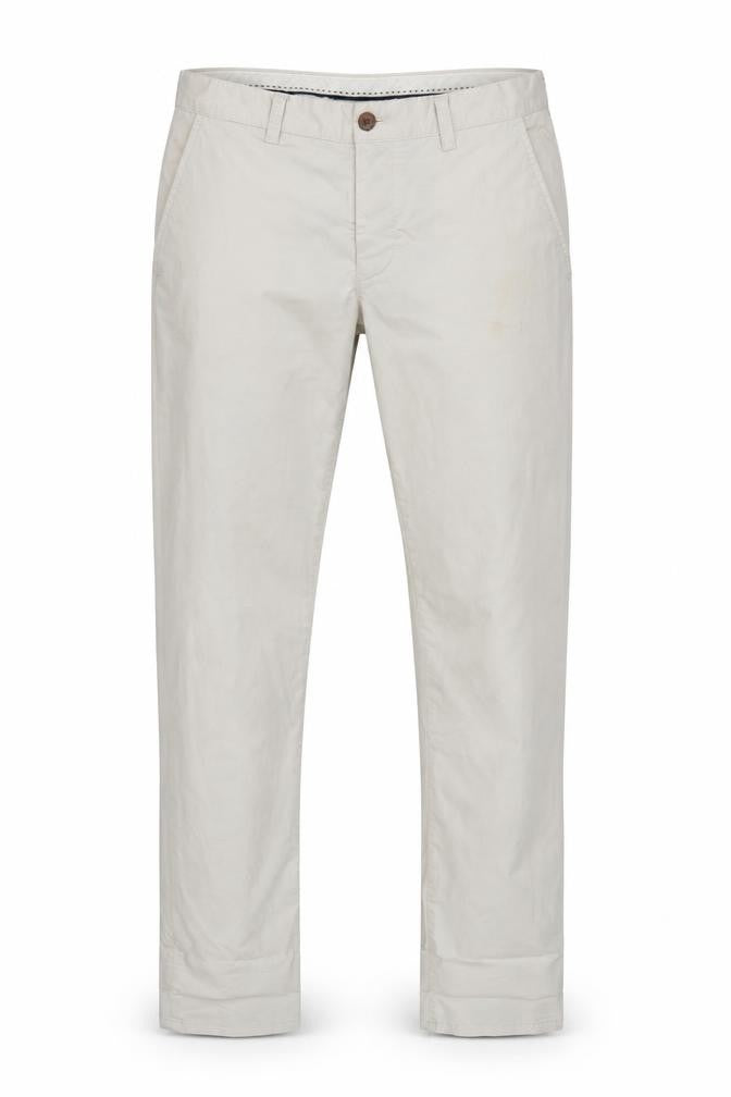 French Connection Men's Beige Slim Fit Cotton Chino Trousers Size 30