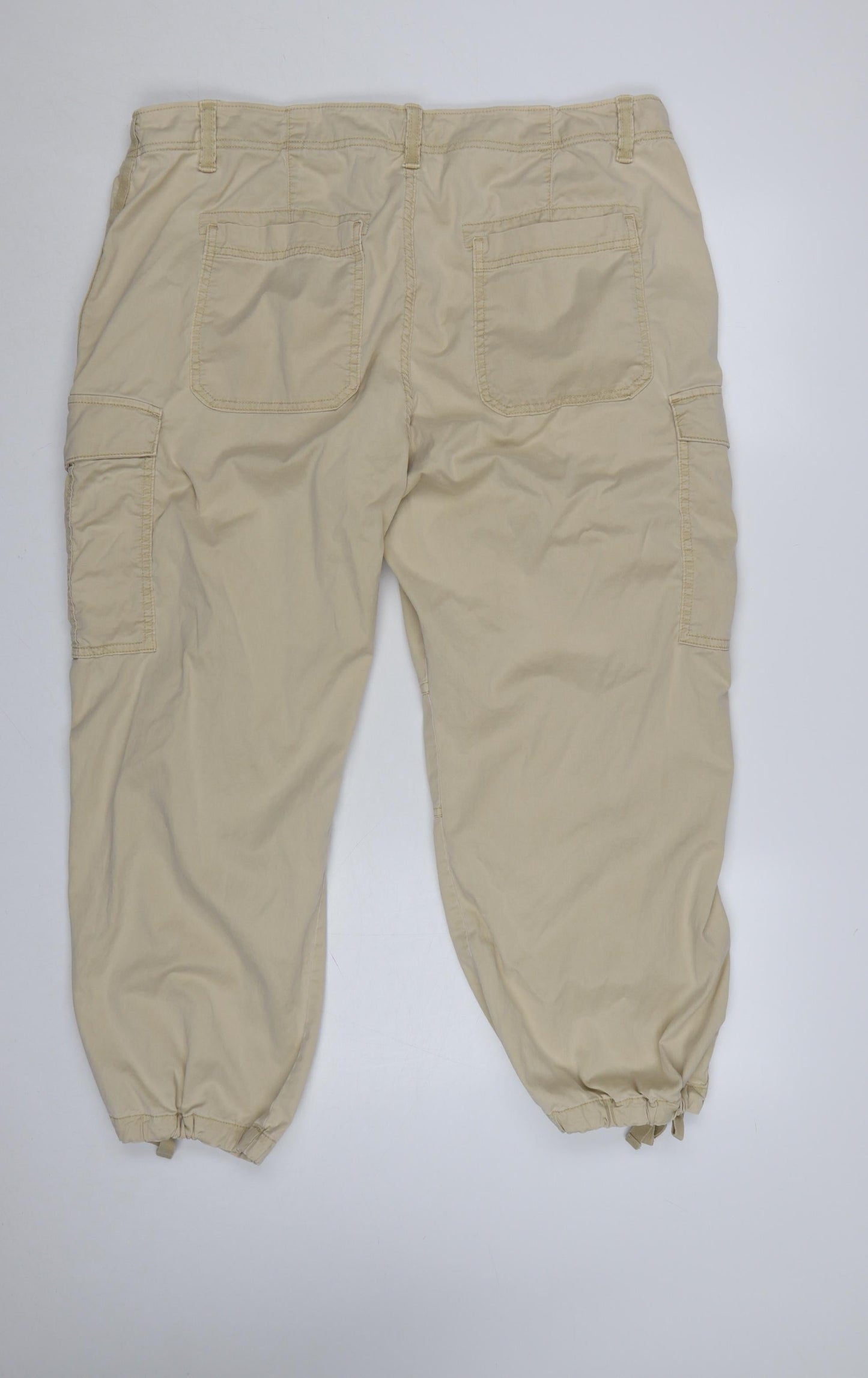 Marks and Spencer Women’s Beige Cargo Trousers Size 20 Short