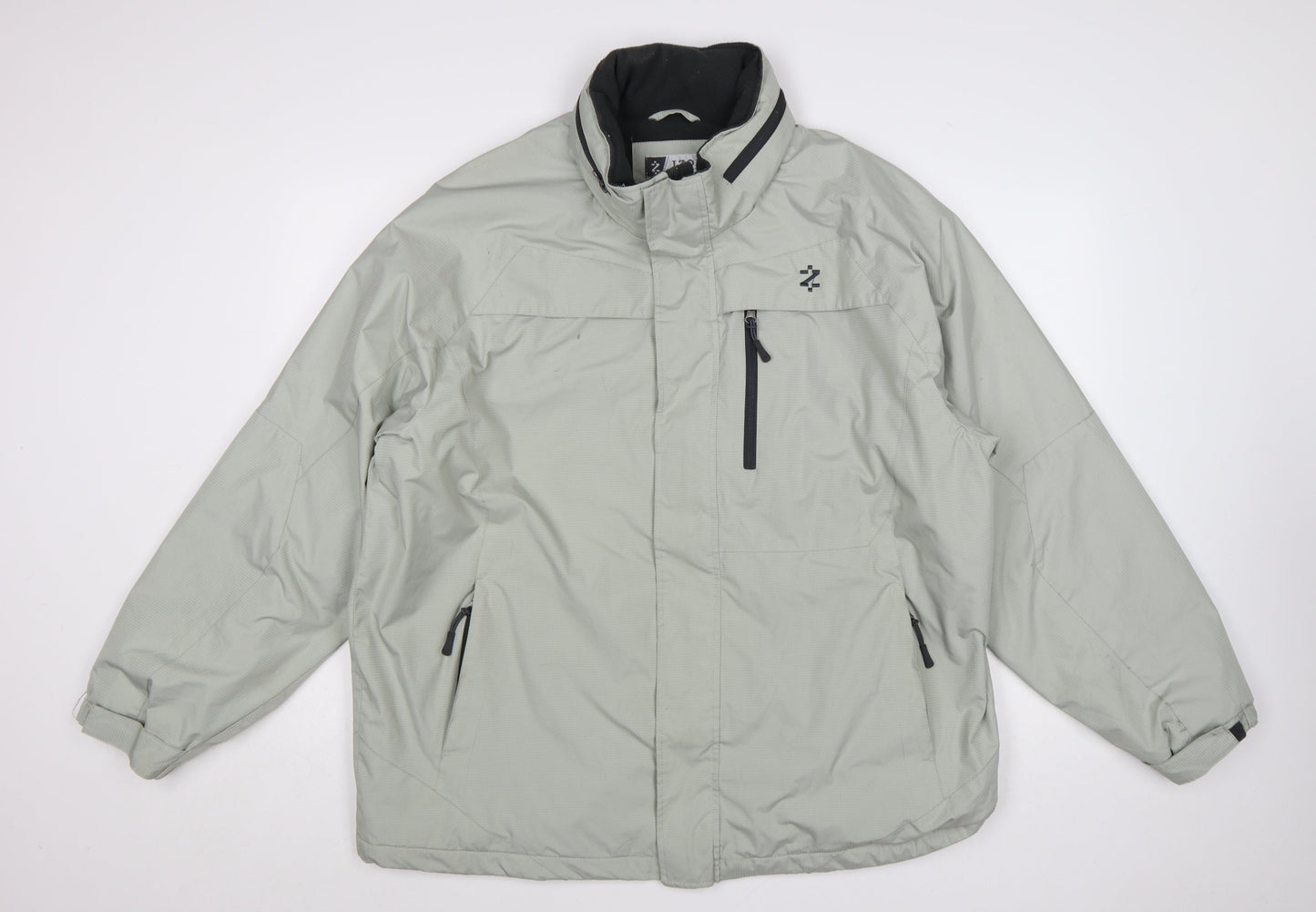 IZOD Men’s Grey XL Puffer Jacket Windproof Water Resistant