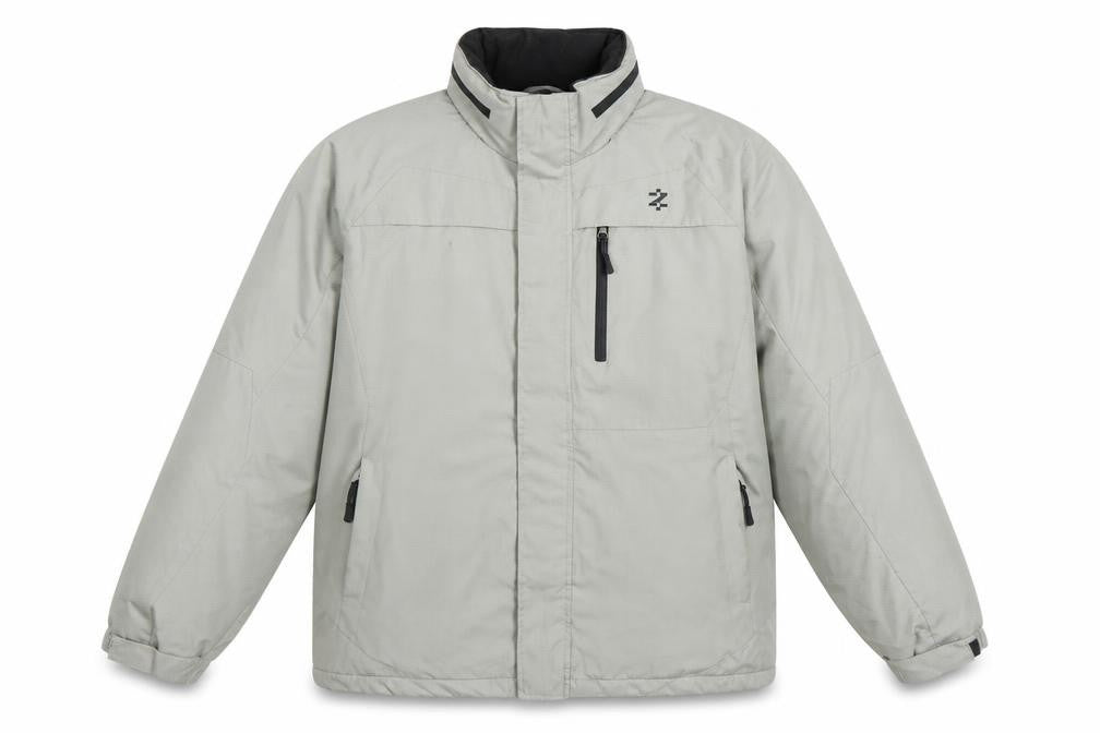 IZOD Men’s Grey XL Puffer Jacket Windproof Water Resistant