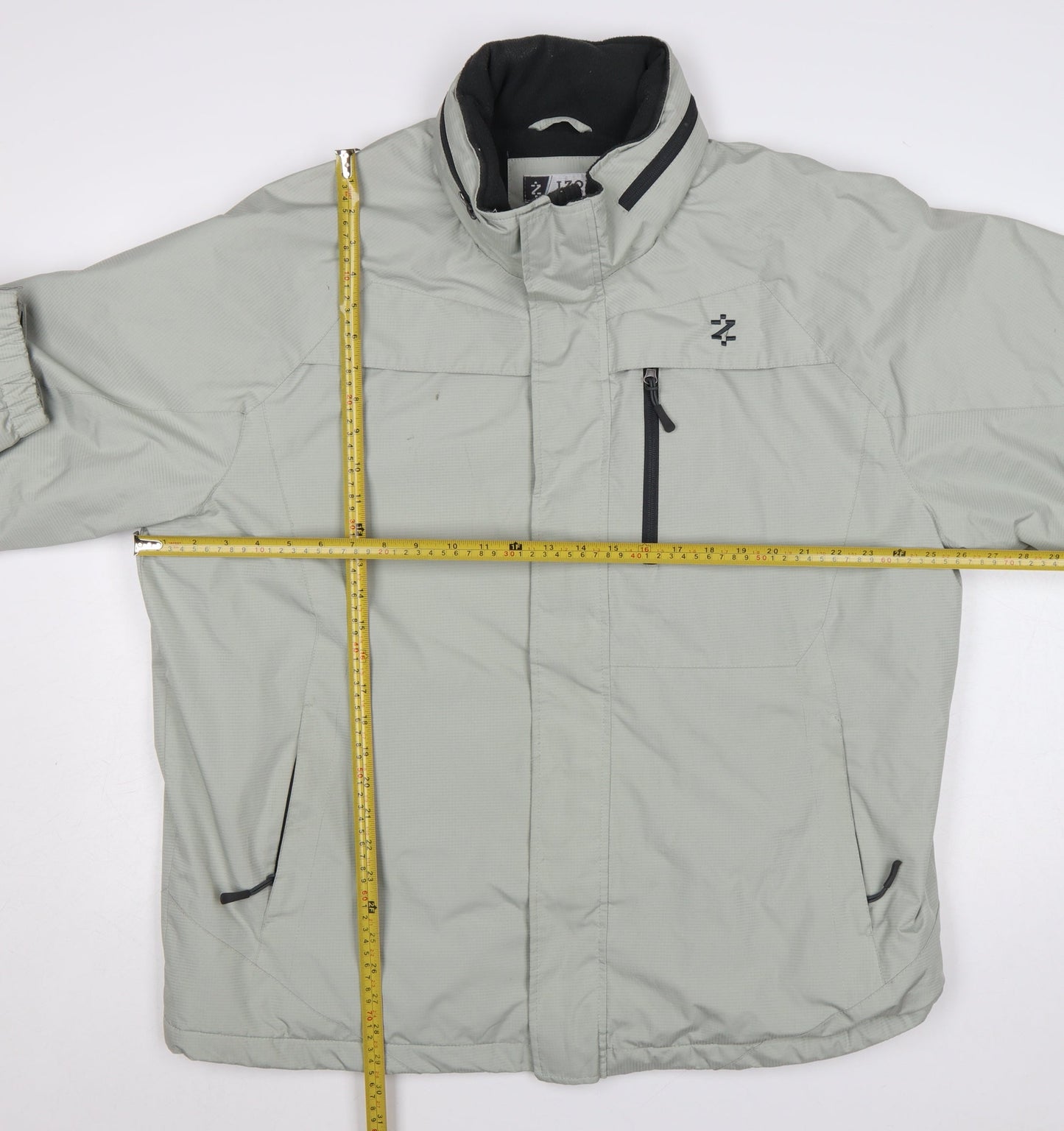 IZOD Men’s Grey XL Puffer Jacket Windproof Water Resistant