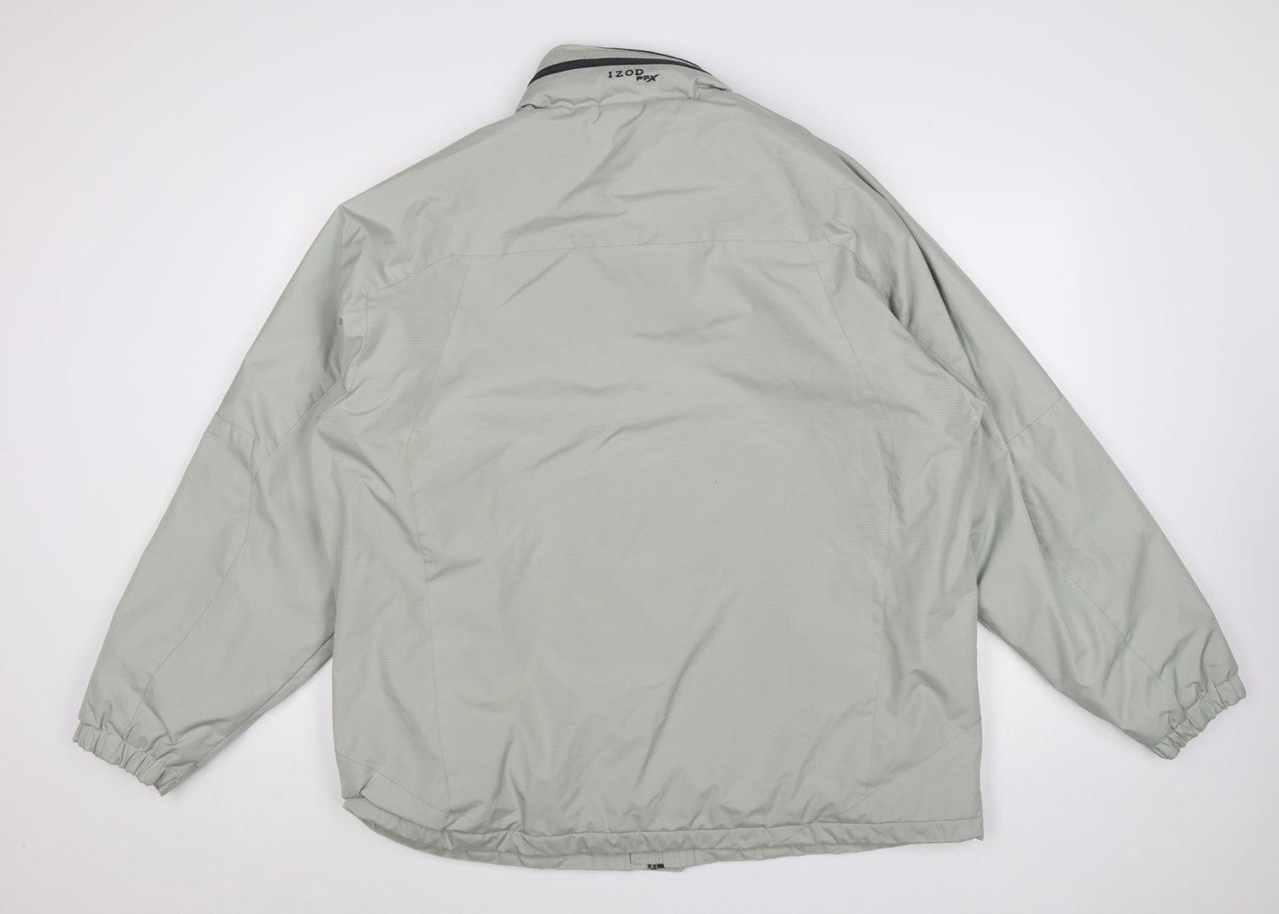 IZOD Men’s Grey XL Puffer Jacket Windproof Water Resistant