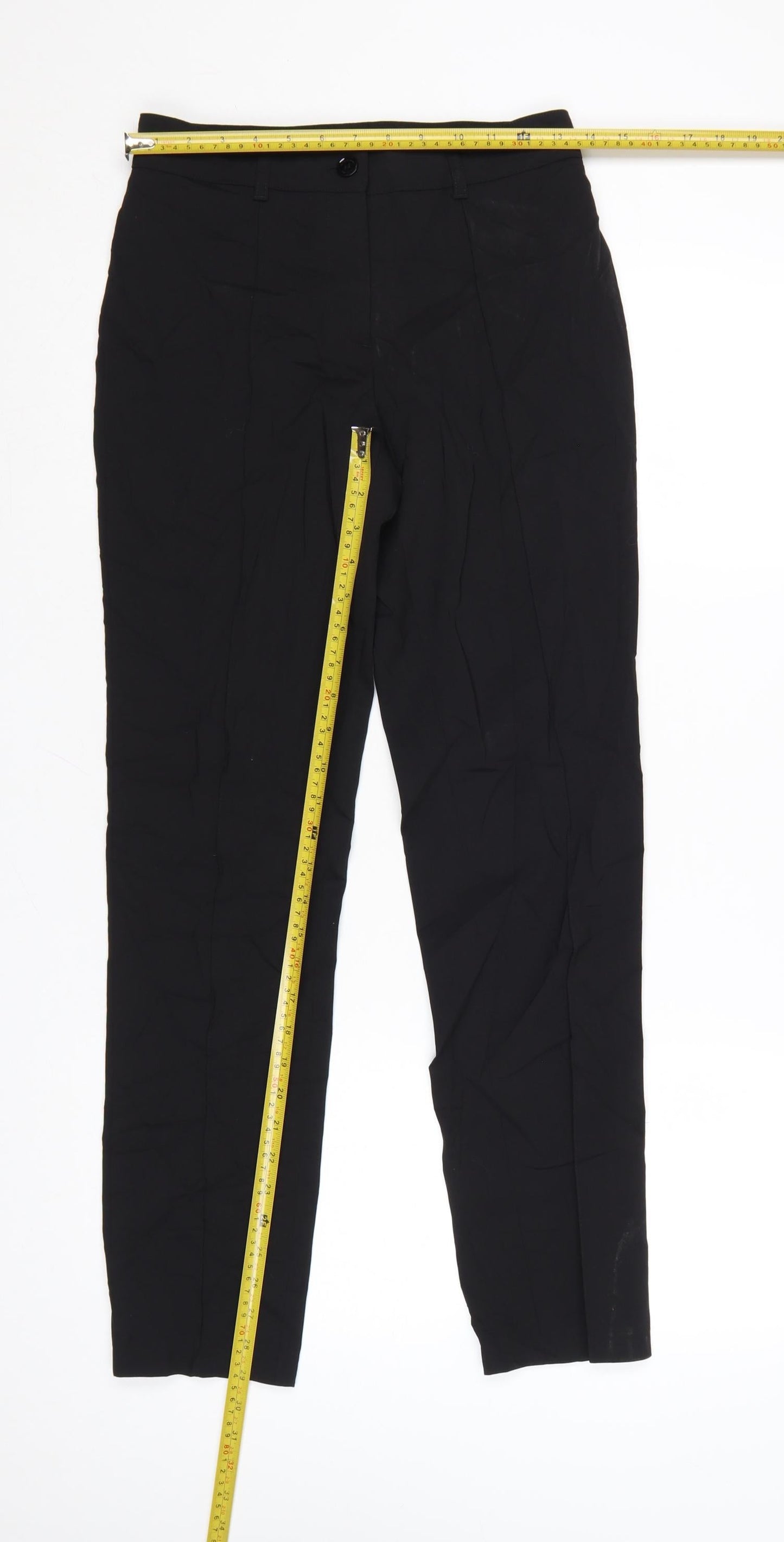 Burberry Women Black Wool Tailored Dress Pants Size 2