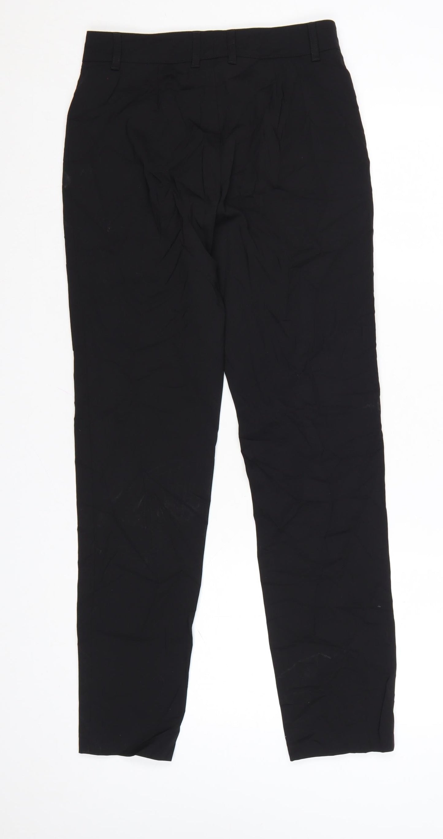 Burberry Women Black Wool Tailored Dress Pants Size 2